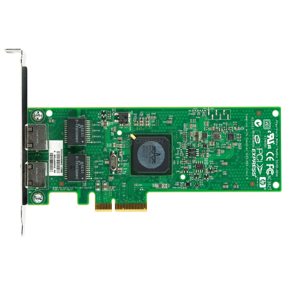 458491-001 HP NC382T DUAL PORT 1GB RJ-45 NETWORK ADAPTER PCI-E